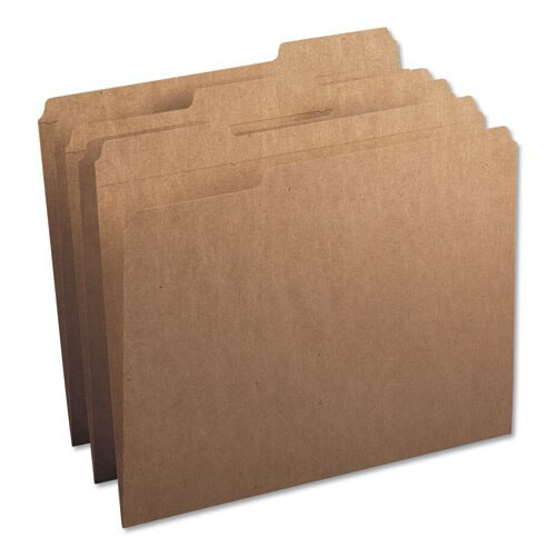 Heavyweight Kraft File Folders, 1/3-cut Tabs, Letter Size, 17 Pt. Kraft, 50/box Heavyweight Kraft File Folders, 1/3-cut Tabs, Letter Size, 17 Pt. Kraft, 50/box