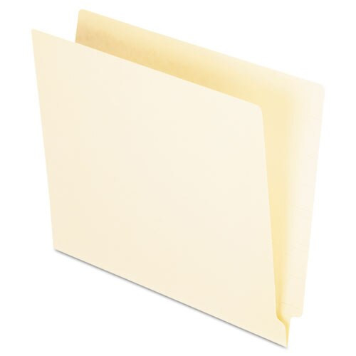 Manila End Tab Folders, 9.5" Front, 1-ply Straight Tabs, Letter Size, 100/box Manila End Tab Folders, 9.5" Front, 1-ply Straight Tabs, Letter Size, 100/box