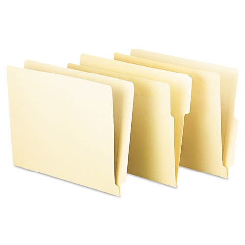 Manila End Tab Folders, 9.5" Front, 1-ply Straight Tabs, Letter Size, 100/box Manila End Tab Folders, 9.5" Front, 1-ply Straight Tabs, Letter Size, 100/box