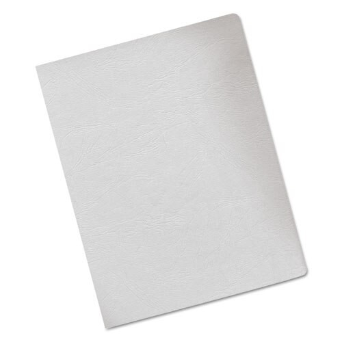 Classic Grain Texture Binding System Covers, 11-1/4 X 8-3/4, White, 200/pack Classic Grain Texture Binding System Covers, 11-1/4 X 8-3/4, White, 200/pack