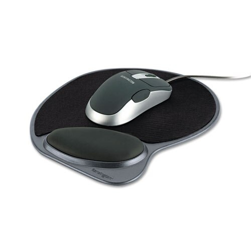 Memory Foam Mouse Pad Wrist Pillow, Black Memory Foam Mouse Pad Wrist Pillow, Black