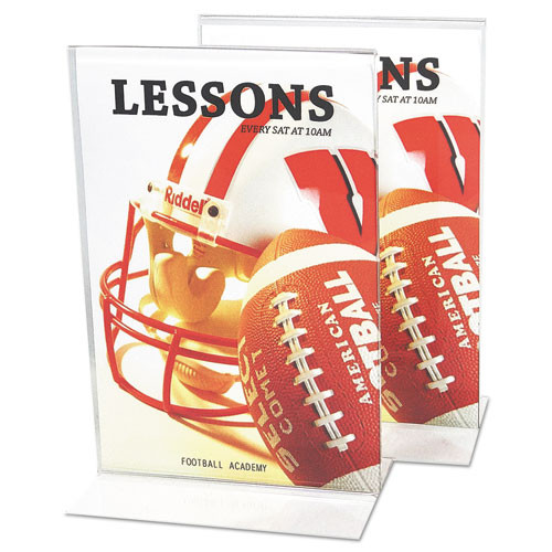 Clear 2-sided T-style Freestanding Frame, 8 X 10 Clear 2-sided T-style Freestanding Frame, 8 X 10