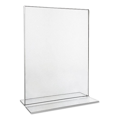 Clear 2-sided T-style Freestanding Frame, 8 X 10 Clear 2-sided T-style Freestanding Frame, 8 X 10