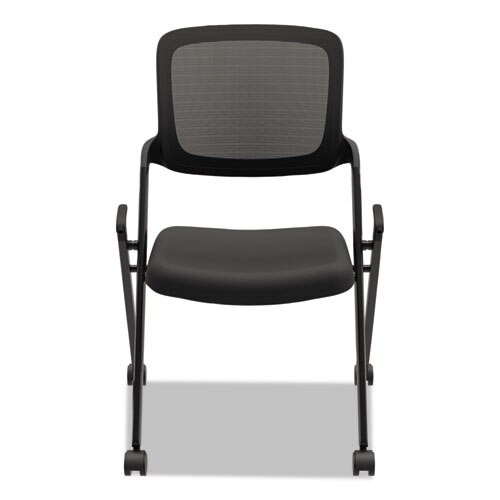 Vl304 Mesh Back Nesting Chair, Black Seat/black Back, Black Base Vl304 Mesh Back Nesting Chair, Black Seat/black Back, Black Base