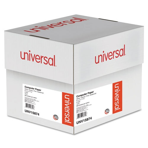 Printout Paper, 4-part, 15lb, 9.5 X 11, White/canary/pink/buff, 900/carton Printout Paper, 4-part, 15lb, 9.5 X 11, White/canary/pink/buff, 900/carton