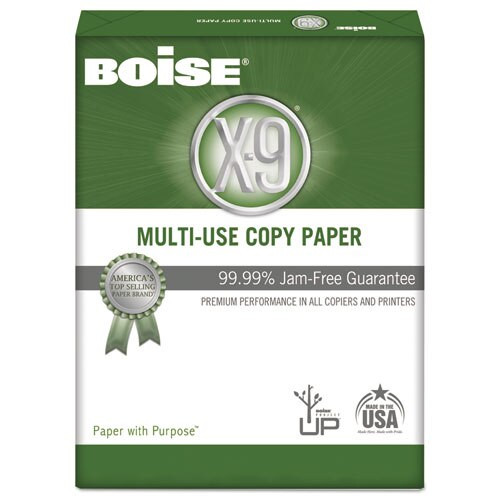 X-9 Multi-use Copy Paper, 92 Bright, 20lb, 8.5 X 11, White, 500 Sheets/ream, 10 Reams/carton, 40 Cartons/pallet X-9 Multi-use Copy Paper, 92 Bright, 20lb, 8.5 X 11, White, 500 Sheets/ream, 10 Reams/carton, 40 Cartons/pallet