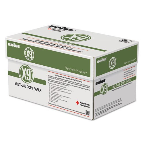 X-9 Multi-use Copy Paper, 92 Bright, 20lb, 8.5 X 11, White, 500 Sheets/ream, 10 Reams/carton, 40 Cartons/pallet X-9 Multi-use Copy Paper, 92 Bright, 20lb, 8.5 X 11, White, 500 Sheets/ream, 10 Reams/carton, 40 Cartons/pallet