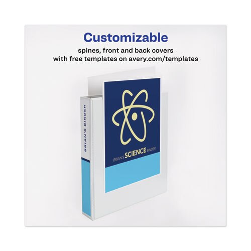 Touchguard Protection Heavy-duty View Binders With Slant Rings, 3 Rings, 1.5" Capacity, 11 X 8.5, White Touchguard Protection Heavy-duty View Binders With Slant Rings, 3 Rings, 1.5" Capacity, 11 X 8.5, White