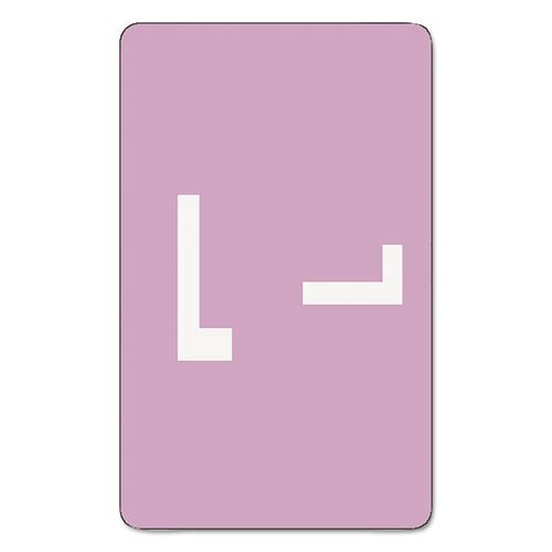 Alphaz Color-coded Second Letter Alphabetical Labels, L, 1 X 1.63, Lavender, 10/sheet, 10 Sheets/pack Alphaz Color-coded Second Letter Alphabetical Labels, L, 1 X 1.63, Lavender, 10/sheet, 10 Sheets/pack