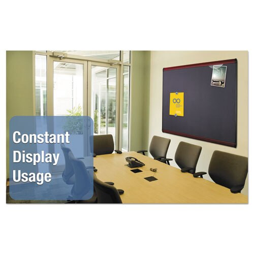 Prestige Plus Magnetic Fabric Bulletin Board, 72 X 48, Mahogany Frame Prestige Plus Magnetic Fabric Bulletin Board, 72 X 48, Mahogany Frame
