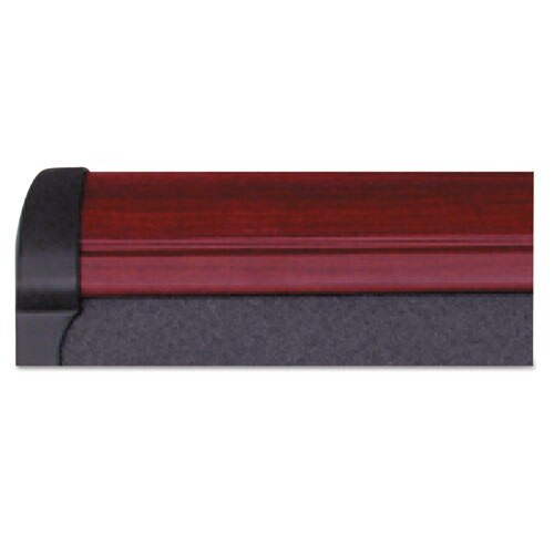 Prestige Plus Magnetic Fabric Bulletin Board, 72 X 48, Mahogany Frame Prestige Plus Magnetic Fabric Bulletin Board, 72 X 48, Mahogany Frame