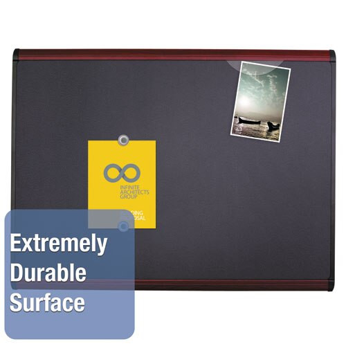 Prestige Plus Magnetic Fabric Bulletin Board, 72 X 48, Mahogany Frame Prestige Plus Magnetic Fabric Bulletin Board, 72 X 48, Mahogany Frame