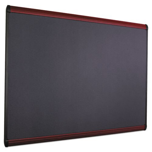 Prestige Plus Magnetic Fabric Bulletin Board, 72 X 48, Mahogany Frame Prestige Plus Magnetic Fabric Bulletin Board, 72 X 48, Mahogany Frame