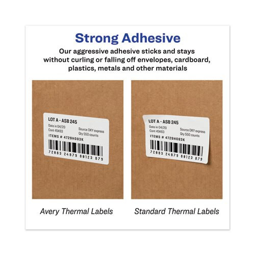 Multipurpose Thermal Labels, 0.56 X 3.44, White, 130/roll, 2 Rolls/pack Multipurpose Thermal Labels, 0.56 X 3.44, White, 130/roll, 2 Rolls/pack
