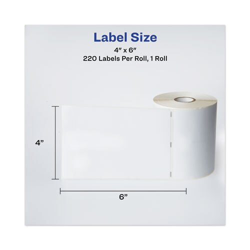 Multipurpose Thermal Labels, 4 X 6, White, 220/roll Multipurpose Thermal Labels, 4 X 6, White, 220/roll