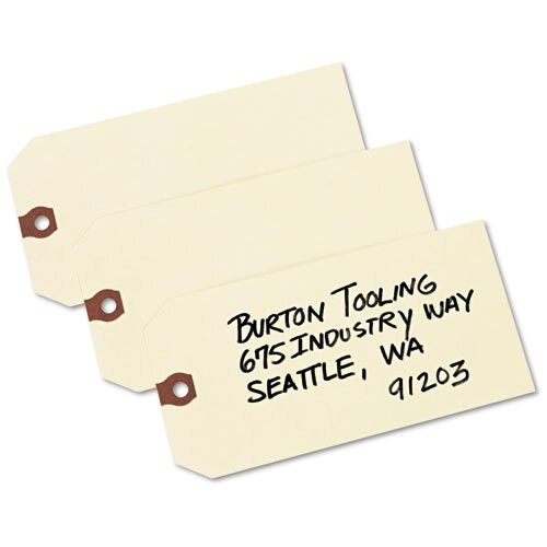 Unstrung Shipping Tags, 13-pt. Stock, 6 1/4 X 3 1/8, Manila, 1,000/box Unstrung Shipping Tags, 13-pt. Stock, 6 1/4 X 3 1/8, Manila, 1,000/box