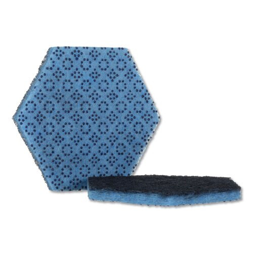 Low Scratch Scour Pad 2000hex, 5.75" X 5", Blue, 15/carton Low Scratch Scour Pad 2000hex, 5.75" X 5", Blue, 15/carton