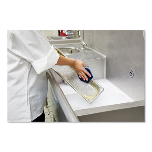 Low Scratch Scour Pad 2000hex, 5.75" X 5", Blue, 15/carton Low Scratch Scour Pad 2000hex, 5.75" X 5", Blue, 15/carton