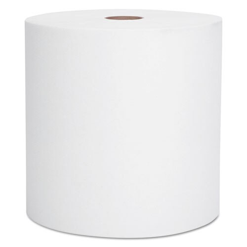 Essential Hard Roll Towel, 1.5" Core, 8 X 800ft, White, 12 Rolls/carton Essential Hard Roll Towel, 1.5" Core, 8 X 800ft, White, 12 Rolls/carton