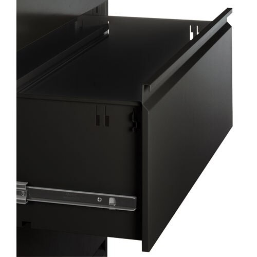 Four-drawer Lateral File Cabinet, 42w X 18d X 52.5h, Black Four-drawer Lateral File Cabinet, 42w X 18d X 52.5h, Black