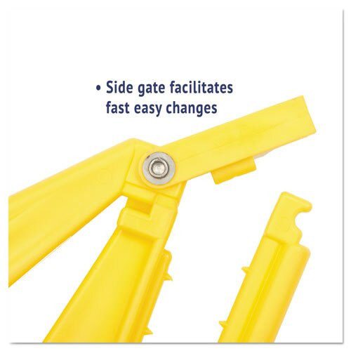 Quick Change Side-latch Plastic Mop Head Handle, 60" Aluminum Handle, Yellow Quick Change Side-latch Plastic Mop Head Handle, 60" Aluminum Handle, Yellow