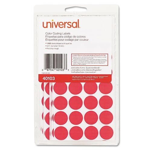 Self-adhesive Removable Color-coding Labels, 0.75" Dia., Green, 28/sheet, 36 Sheets/pack Self-adhesive Removable Color-coding Labels, 0.75" Dia., Green, 28/sheet, 36 Sheets/pack