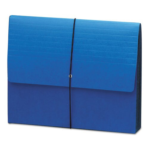 Extra-wide Expanding Wallets W/ Elastic Cord, 5.25" Expansion, 1 Section, Letter Size, Navy Blue Extra-wide Expanding Wallets W/ Elastic Cord, 5.25" Expansion, 1 Section, Letter Size, Navy Blue