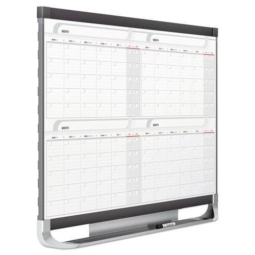 Prestige 2 Magnetic Total Erase 4-month Calendar, 48 X 36, Graphite Color Frame Prestige 2 Magnetic Total Erase 4-month Calendar, 48 X 36, Graphite Color Frame