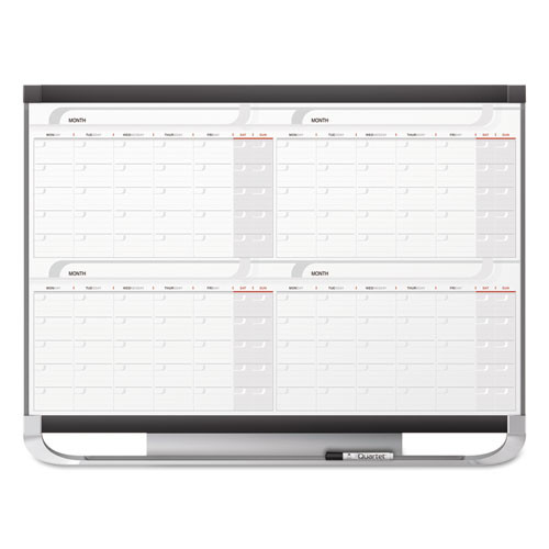 Prestige 2 Magnetic Total Erase 4-month Calendar, 48 X 36, Graphite Color Frame Prestige 2 Magnetic Total Erase 4-month Calendar, 48 X 36, Graphite Color Frame
