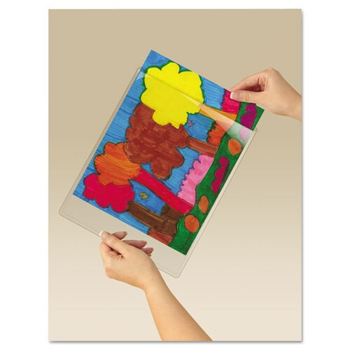 Display Pocket, Removable Interlocking Fasteners, Plastic, 8-1/2 X 11, Clear Display Pocket, Removable Interlocking Fasteners, Plastic, 8-1/2 X 11, Clear