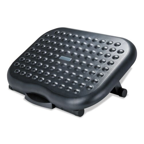 Relaxing Adjustable Footrest, 13.75w X 17.75d X 4.5 To 6.75h, Black Relaxing Adjustable Footrest, 13.75w X 17.75d X 4.5 To 6.75h, Black