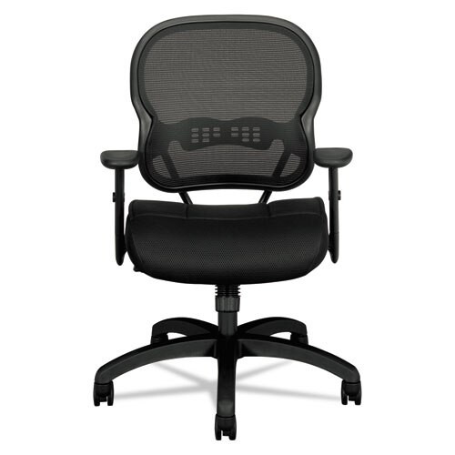 Wave Mesh Mid-back Task Chair, Supports Up To 250 Lbs., Black Seat/black Back, Black Base Wave Mesh Mid-back Task Chair, Supports Up To 250 Lbs., Black Seat/black Back, Black Base