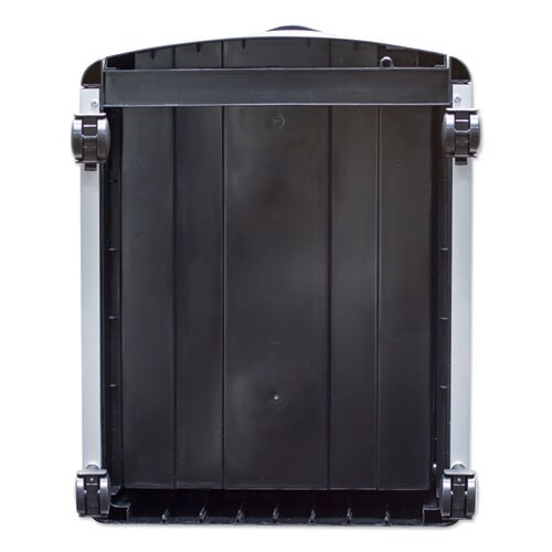 Two-drawer Mobile Filing Cabinet With Metal Siding, 19w X 15d X 23h, Silver/black Two-drawer Mobile Filing Cabinet With Metal Siding, 19w X 15d X 23h, Silver/black