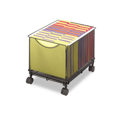 Onyx Mesh Mobile File Cube, 13.5w X 16.75d X 13h, Black Onyx Mesh Mobile File Cube, 13.5w X 16.75d X 13h, Black