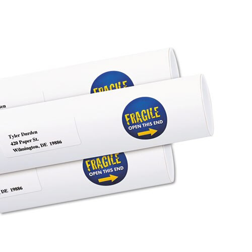 Vibrant Inkjet Color-print Labels W/ Sure Feed, 1 1/2" Dia, White, 400/pk Vibrant Inkjet Color-print Labels W/ Sure Feed, 1 1/2" Dia, White, 400/pk