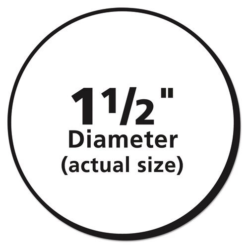 Vibrant Inkjet Color-print Labels W/ Sure Feed, 1 1/2" Dia, White, 400/pk
