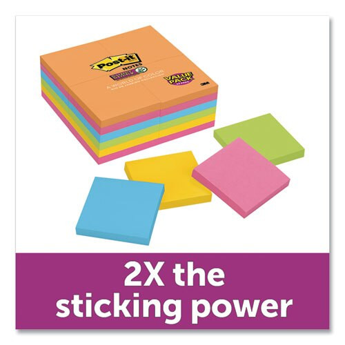 Pads In Rio De Janeiro Colors, 3 X 3, 90-sheet Pads, 24/pack Pads In Rio De Janeiro Colors, 3 X 3, 90-sheet Pads, 24/pack