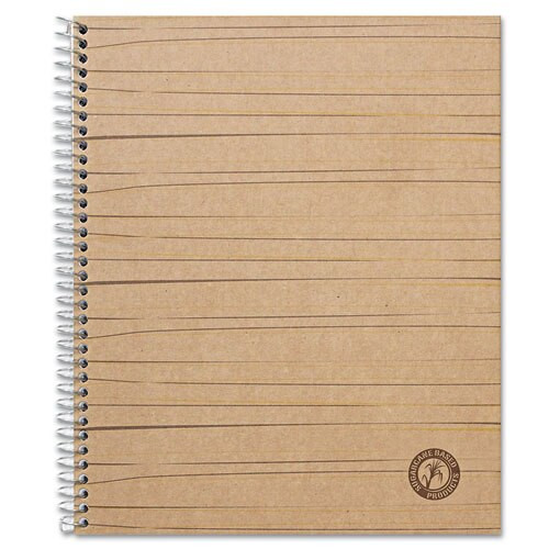 Deluxe Sugarcane Based Notebooks, 1 Subject, Medium/college Rule, Black Cover, 11 X 8.5, 100 Sheets Deluxe Sugarcane Based Notebooks, 1 Subject, Medium/college Rule, Black Cover, 11 X 8.5, 100 Sheets