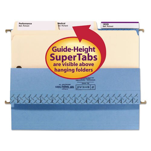 Supertab Reinforced Guide Height 2-fastener Folders, 1/3-cut Tabs, Letter Size, 14 Pt. Manila, 50/box Supertab Reinforced Guide Height 2-fastener Folders, 1/3-cut Tabs, Letter Size, 14 Pt. Manila, 50/box