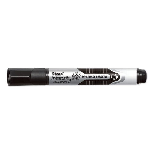 Intensity Tank-style Advanced Dry Erase Marker, Broad Chisel Tip, Black, Dozen