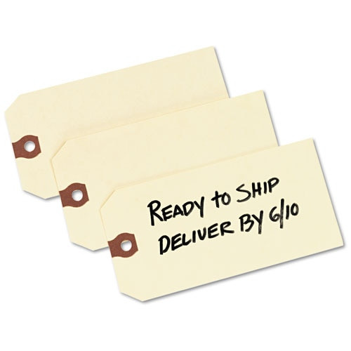 Unstrung Shipping Tags, 13-pt. Stock, 5 1/4 X 2 5/8, Manila, 1,000/box Unstrung Shipping Tags, 13-pt. Stock, 5 1/4 X 2 5/8, Manila, 1,000/box