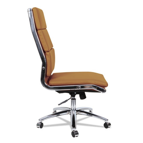 Alera Neratoli High-back Slim Profile Chair, Supports Up To 275 Lbs, Camel Seat/camel Back, Chrome Base Alera Neratoli High-back Slim Profile Chair, Supports Up To 275 Lbs, Camel Seat/camel Back, Chrome Base