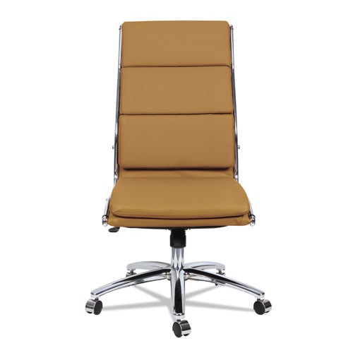 Alera Neratoli High-back Slim Profile Chair, Supports Up To 275 Lbs, Camel Seat/camel Back, Chrome Base Alera Neratoli High-back Slim Profile Chair, Supports Up To 275 Lbs, Camel Seat/camel Back, Chrome Base