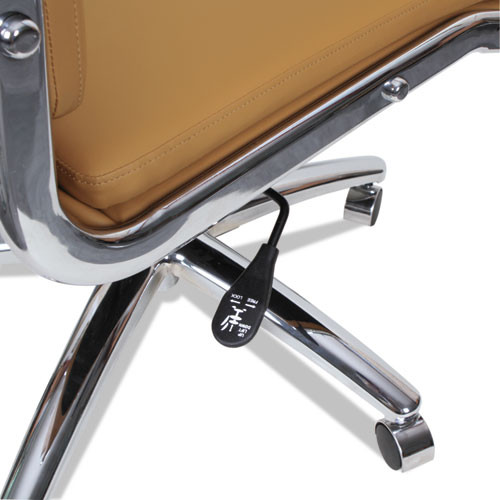 Alera Neratoli High-back Slim Profile Chair, Supports Up To 275 Lbs, Camel Seat/camel Back, Chrome Base Alera Neratoli High-back Slim Profile Chair, Supports Up To 275 Lbs, Camel Seat/camel Back, Chrome Base