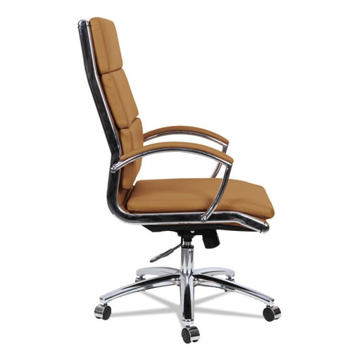 Alera Neratoli High-back Slim Profile Chair, Supports Up To 275 Lbs, Camel Seat/camel Back, Chrome Base Alera Neratoli High-back Slim Profile Chair, Supports Up To 275 Lbs, Camel Seat/camel Back, Chrome Base
