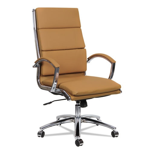 Alera Neratoli High-back Slim Profile Chair, Supports Up To 275 Lbs, Camel Seat/camel Back, Chrome Base Alera Neratoli High-back Slim Profile Chair, Supports Up To 275 Lbs, Camel Seat/camel Back, Chrome Base
