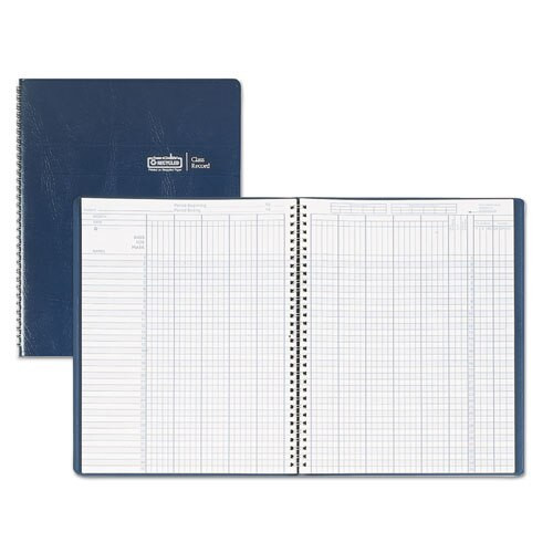 Class Book, Embossed Leather-like Cover, 11 X 8 1/2, Blue Class Book, Embossed Leather-like Cover, 11 X 8 1/2, Blue
