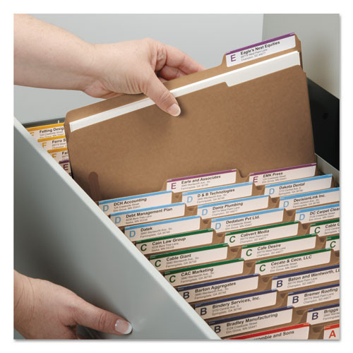 Top Tab 2-fastener Folders, 1/3-cut Tabs, Letter Size, 11 Pt. Kraft, 50/box Top Tab 2-fastener Folders, 1/3-cut Tabs, Letter Size, 11 Pt. Kraft, 50/box