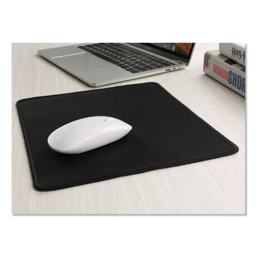 Large Mouse Pad, Nonskid Base, 9 7/8 X 11 7/8 X 1/8, Black Large Mouse Pad, Nonskid Base, 9 7/8 X 11 7/8 X 1/8, Black