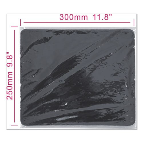 Large Mouse Pad, Nonskid Base, 9 7/8 X 11 7/8 X 1/8, Black Large Mouse Pad, Nonskid Base, 9 7/8 X 11 7/8 X 1/8, Black